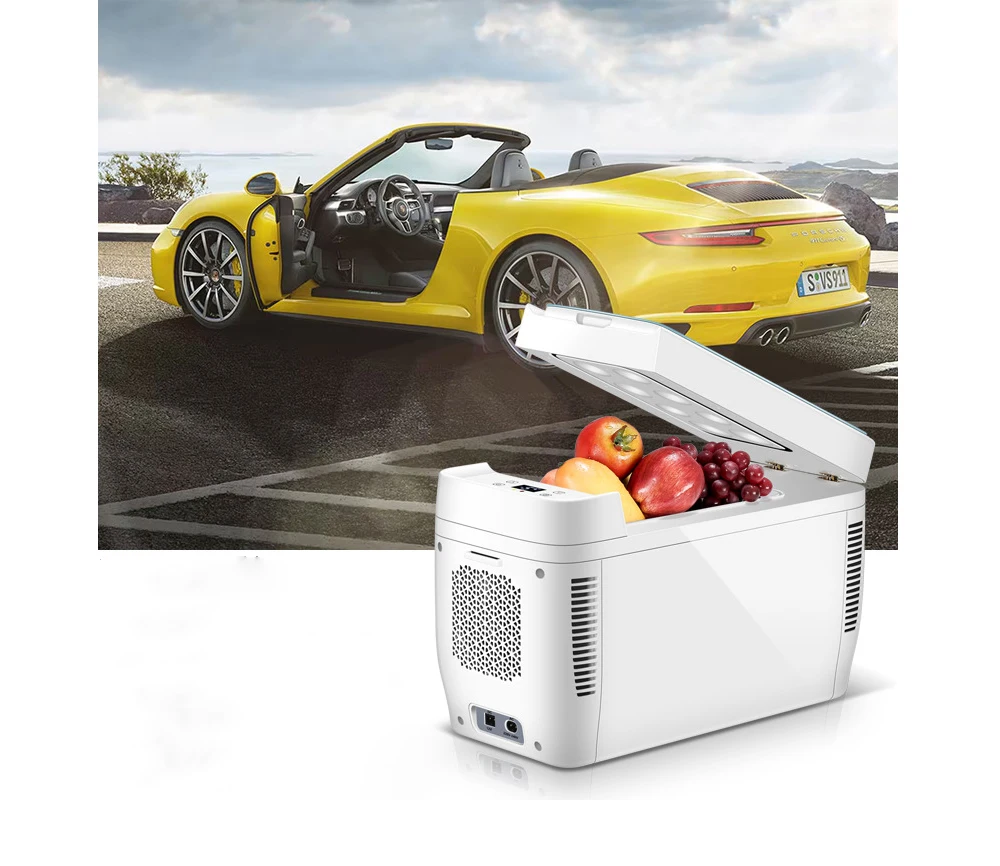 KEMIN 11L двухъядерный автомобильный мини-холодильник, мини холодильник, который работает на холодильное отопления для Ho Применение и автомобиля Применение Портативный морозильник 12V 220V