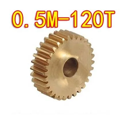 0.5M-120 зубья медь Плесень небольшой модуль цилиндрические шестерни-Диаметр: 61 мм отверстие d: 5 мм