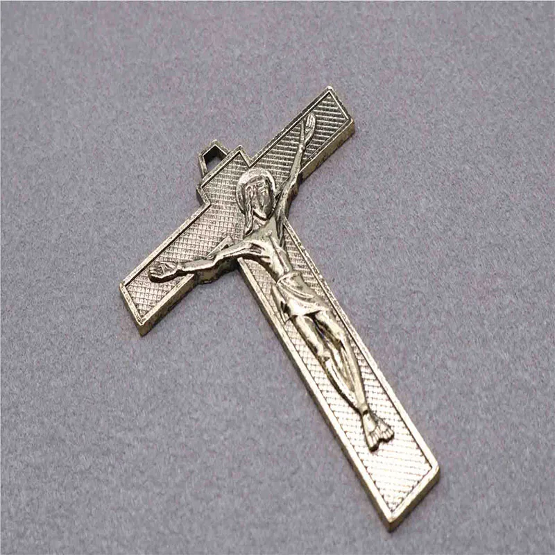 Православный крест медаль, Винтаж бронза православный крест большой Medal.20pcs - Окраска металла: 1