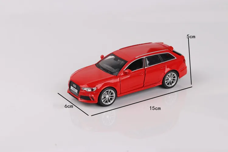 Прохладный 1:32 RS6 SUV модель автомобиля из цинкового сплава, детский звук и свет оттяните назад 4 открытой двери Модель игрушечной машины