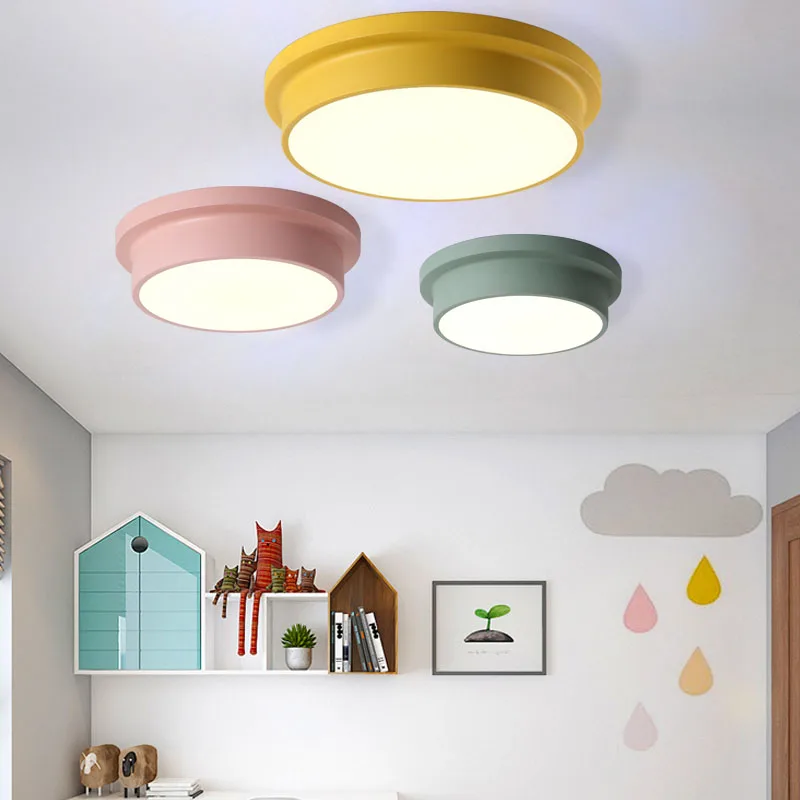 

Modern LED lamp Ceiling light diameter 27cm iron baked paint body Acrylic faceplate panel for Bedroom LED light fixture