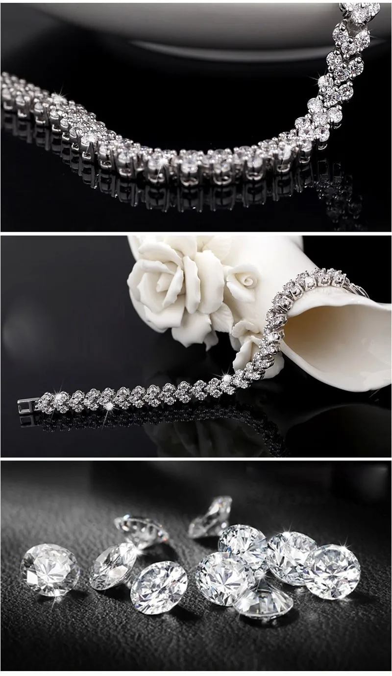 IREACESS Новая мода свадебное ожерелье ювелирные изделия для женщин Винтаж AAA Циркон Кристалл ожерелья и подвески