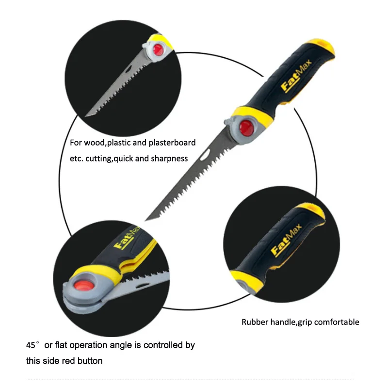 FatMax 1pcs portable folding saw mini collapsible pocket outdoor camping saws garden pruning trimming wood cutting hand tools