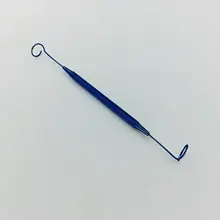 titanium double ended pigtail probe ophthalmic eye surgical instruments titanium double ended pigtail probe ophthalmic eye surgical instruments