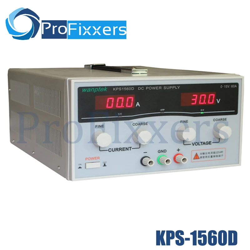 

KPS1560D High precision Adjustable LED Dual Display Switching DC power supply 220V EU 15V/60A
