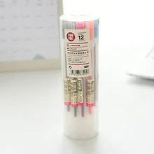 12 шт./партия в японском стиле гелевая ручка 0,5 мм черный красный цвет чернильная ручка Производитель ручка школьные офисные принадлежности