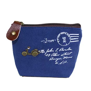 

DCOS Classic Retro Canvas Purse Wallet Coin Bag Pouch Case Brown hanger