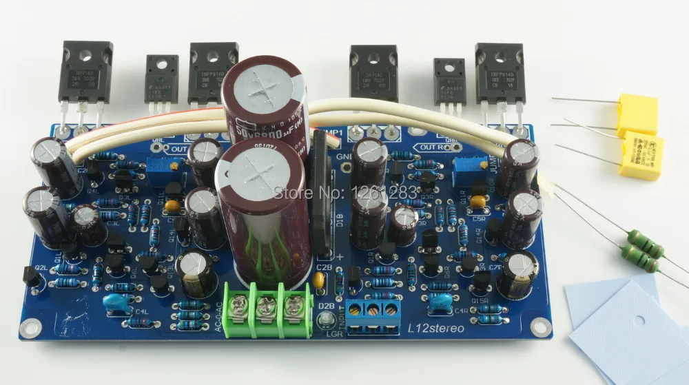 

LJM Assembled amplifier board L12 Stero power amp board FET output with rectifier