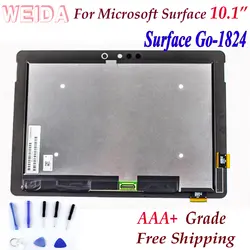 WEIDA ЖК дисплей Replacment для microsoft Surface Go 10 "планшеты дисплей сенсорный экран сборки Surfacego LQ100P1JX51 PixelSense