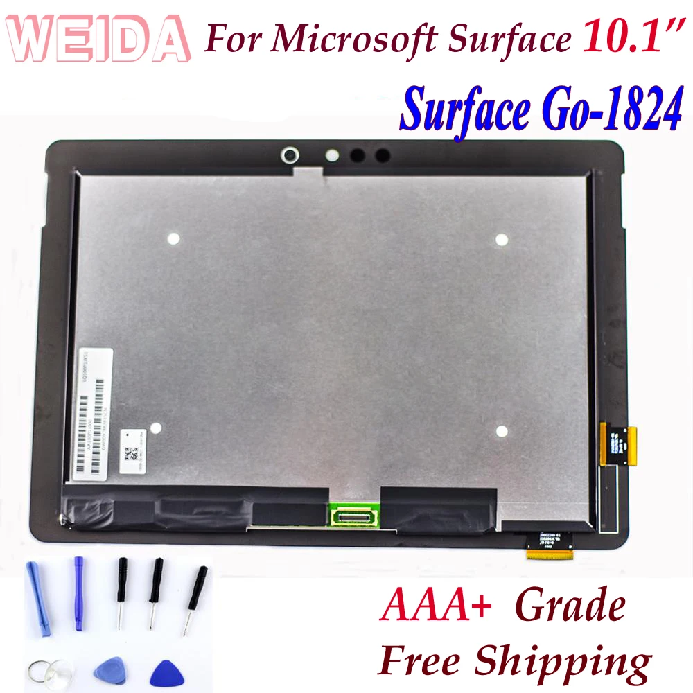 

WEIDA LCD Replacment For Microsoft Surface Go 1824 10" Tablet LCD Display Touch Screen Assembly Surfacego LQ100P1JX51 PixelSense