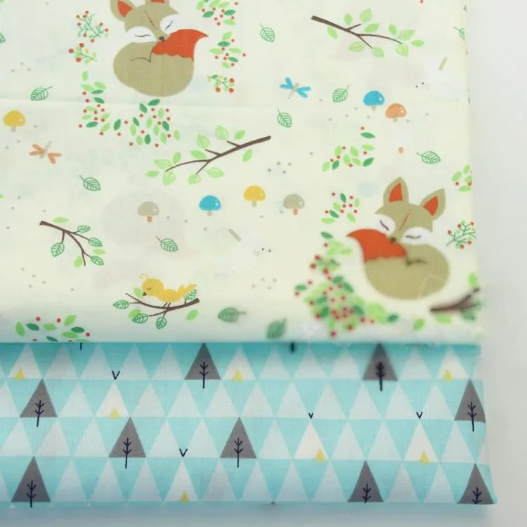 

Branch Fox Cotton Fabric Diy Sewing Craft Bedding Textile Home Decor Tecido Tela Crib Patchwork Baby Cloth Tissus au Metre