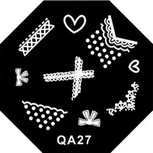 

nail stamping plates konad stamping dies Stencils lace heart bow shape M96-27type