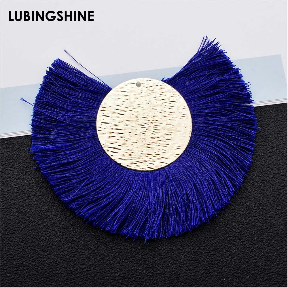 

10pcs/lot Mix Color Cotton Tassel Charms Pendan fort Necklace Earrings Handmade Alloy Jewelry DIY Making Accessories