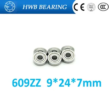 

609zz deep groove ball bearing 9* 24 * 7 20PCS 609ZZ bearing free shipping