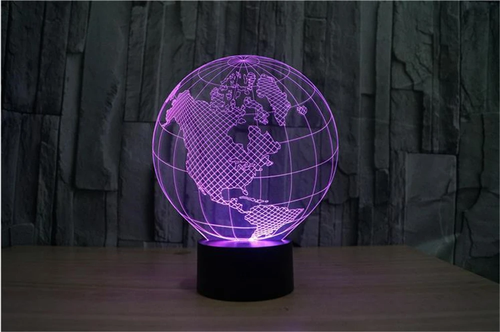 3d лампа оптическая американская светящаяся акриловая стереоскопическая