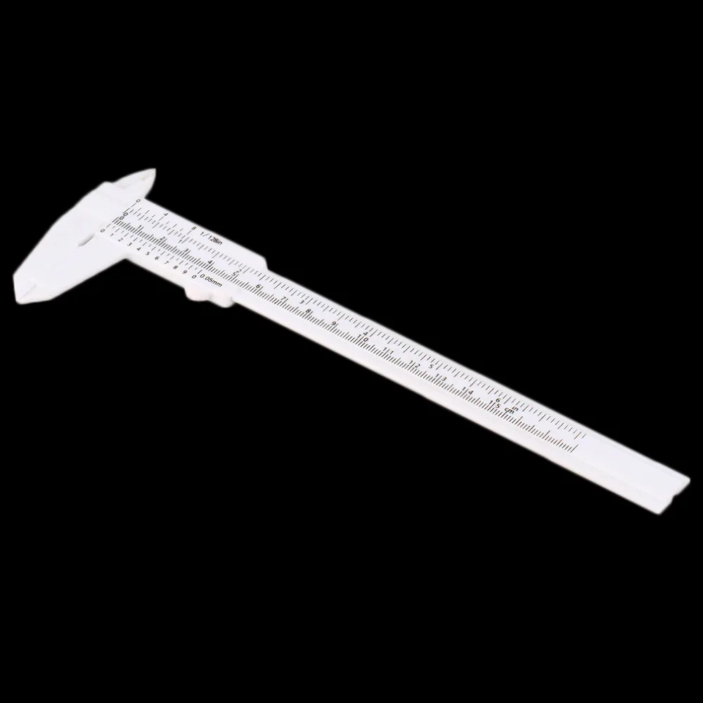 1 шт. 6 дюймов 150 мм штангенциркуль линейка-слайд пластиковая линейка скользящий Калибр штангенциркуль для измерения ювелирных изделий с