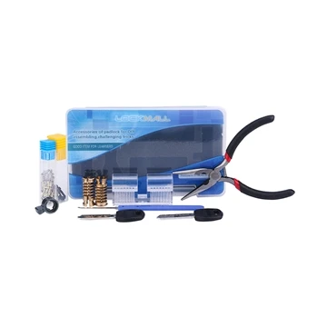 

Locksmith Practice Lock DIY Lock Assembly Lock Accessories AB Tubular Padlock Challenge Skills Home Practice Lock