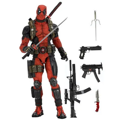 

18'' EPIC MARVEL big size Deadpool Ultimate Collectible 1/4 Scale 46cm NECA Action Figure Model Toy gift