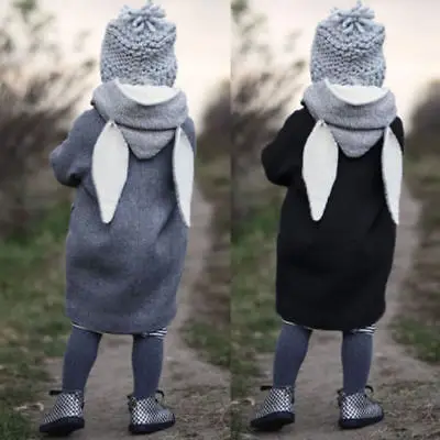 

Kids Baby Girls Winter Warm Cotton Hoodies Outwear Cloak Button Jacket Coat 1-5T jacket for girls