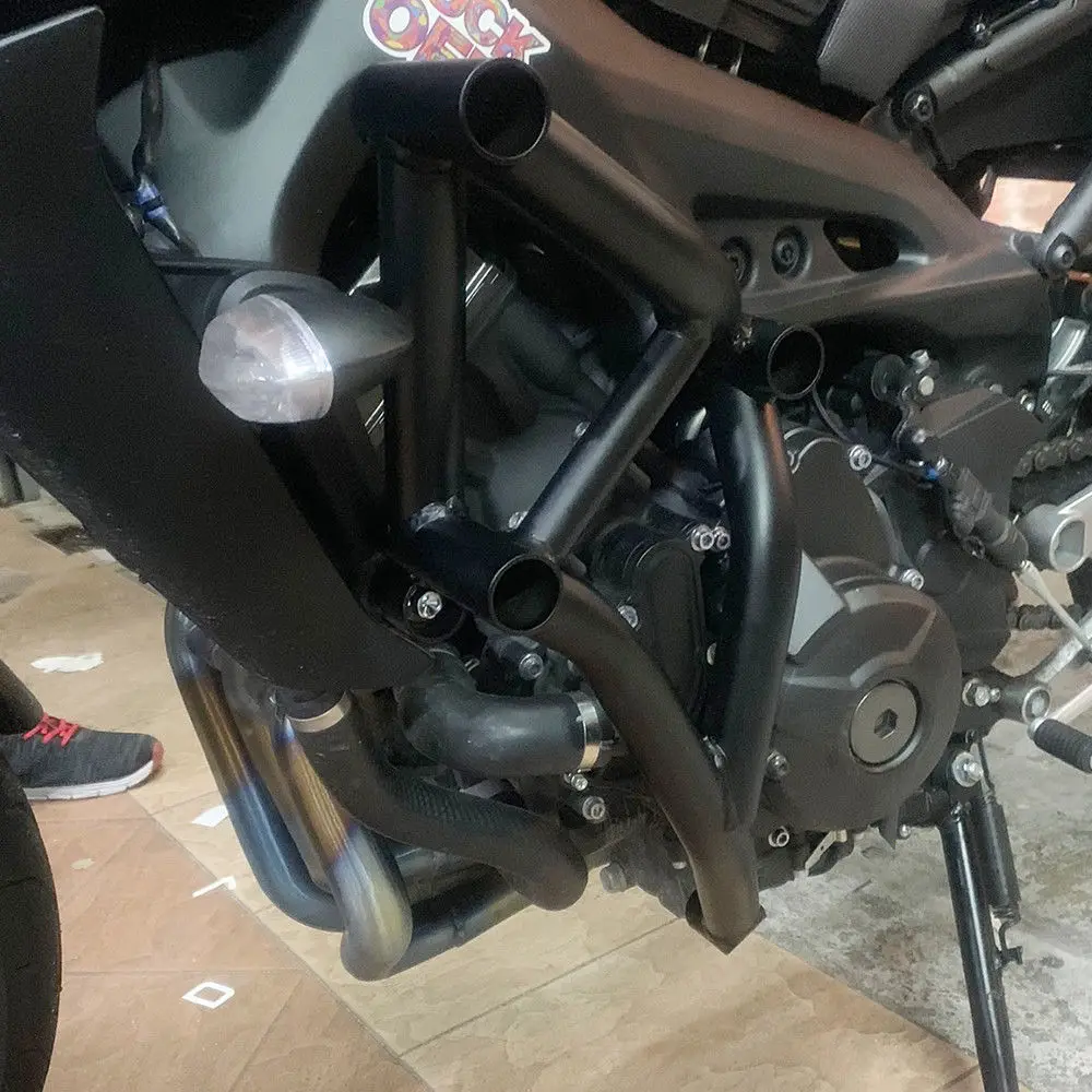 Трюк клетка защита двигателя Крушение Бар Бампер для Yamaha MT09 FZ09 MT FZ 09 MT-09 FZ-09 XSR900 XSR 900 Tracer