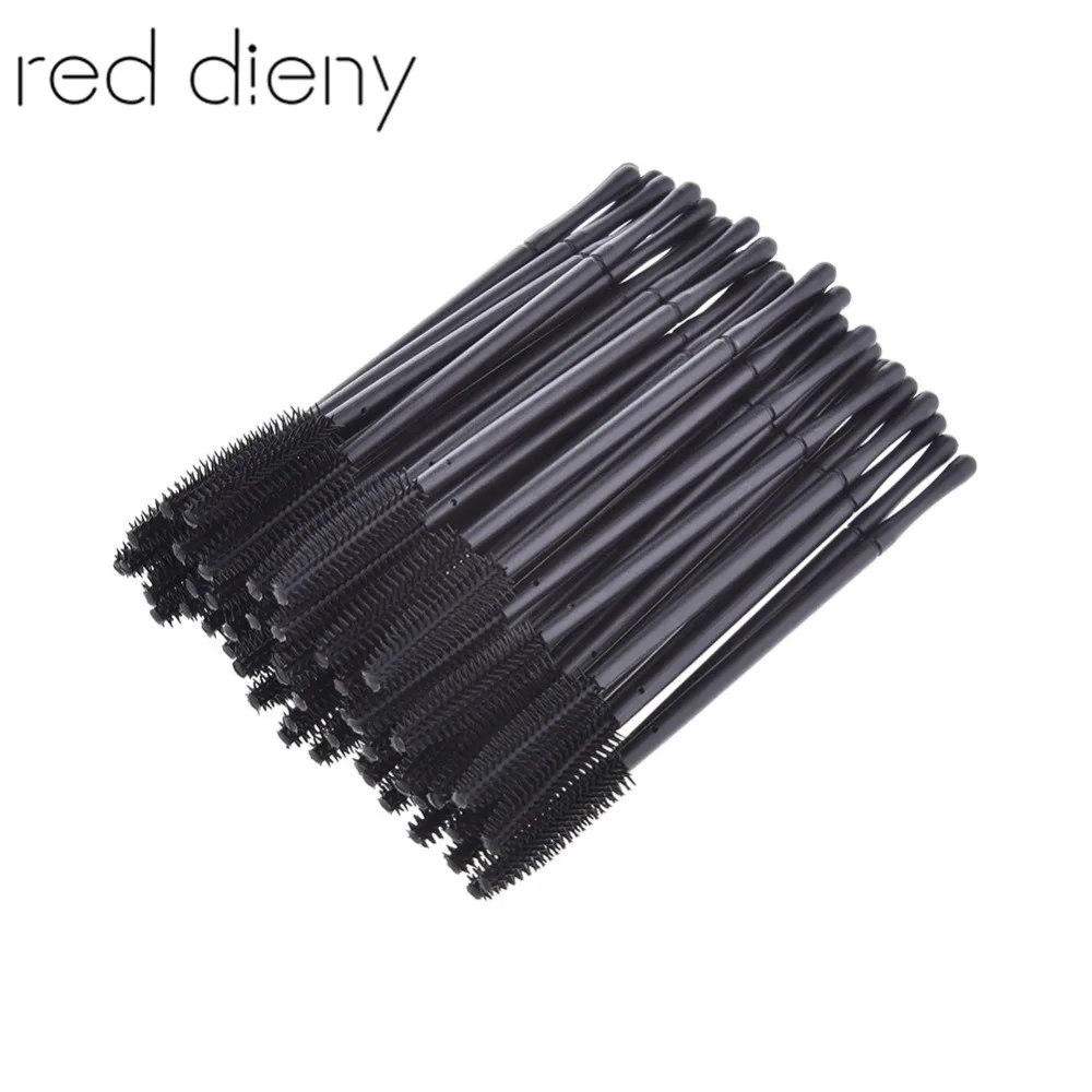 

50pcs/pack Durable Micro Disposable Individual Applicators Mascara Brush Eyelash Extension Makeup Tool Silicone Eyelash Stick