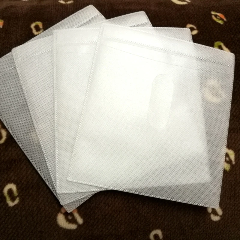 

10PCS/LOT Deli 3726 Special PP bag for CD DVD 120x140mm CD bag CD sleeve white pp bag for CD