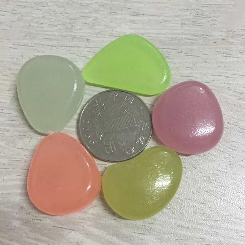 Luminous Light-emitting Artificial Pebble Stone Fish Tank Aquarium Stone Decoration 10 pcs/lot