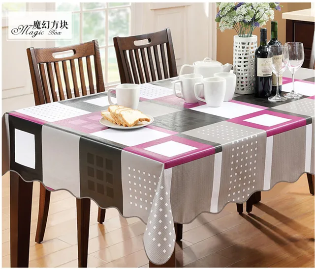 Hot Koop Europese Waterdichte Tafel Cover Plastic Pvc Tafelkleed Hot Koop Europese Waterdichte Tafel Cover Plastic Pvc Tafelkleed Geen Schone Oilproof Eettafel Doek