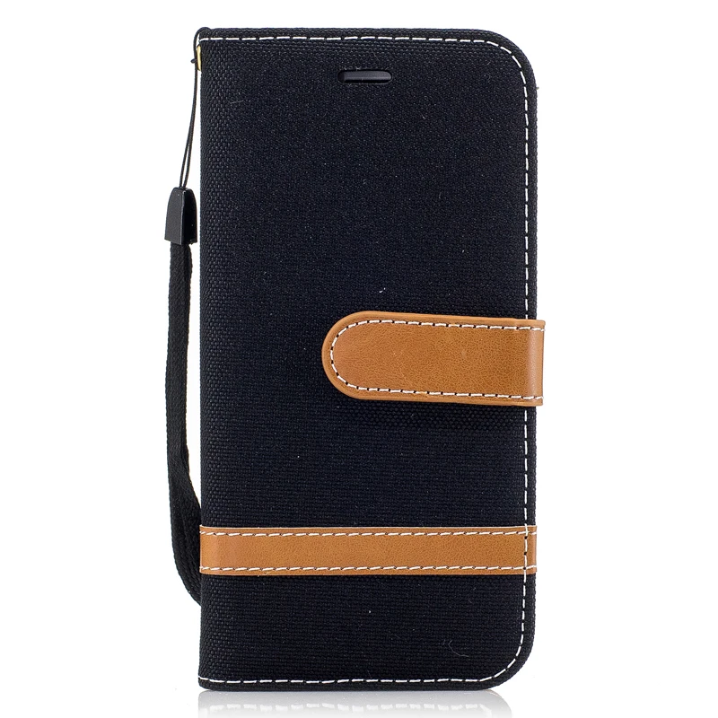 

Wholesale Cowboy Jean&PU Leather Case for iPhone 6 iPhone 6s Kickstand Flip Mobile Phone Cases with Wallet Card Holders& Lanyard