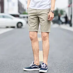 2019 новый накладные карманы х/Б мужские шорты полиэстер летние мужские шорты Уличная бермуды Для мужчин Корейская одежда в стиле бохо 22