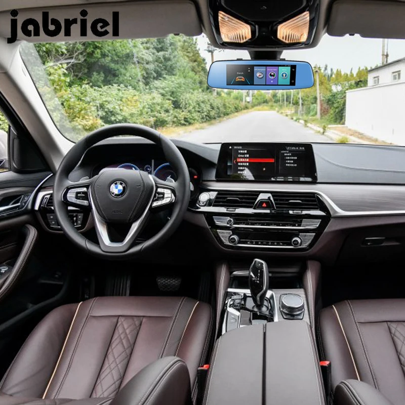 Зеркало заднего вида Jabriel Android 4G 8 &quot ADAS DVR Full HD 1080P GPS навигация двойная