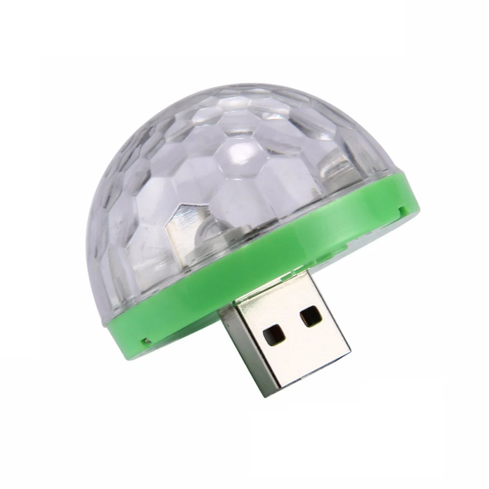 

LED Holiday Lights 3W DJ Light RGB Color Changing Sound Actived Crystal Mini Magic Disco Ball KTV Xmas Wedding Party SoundLights