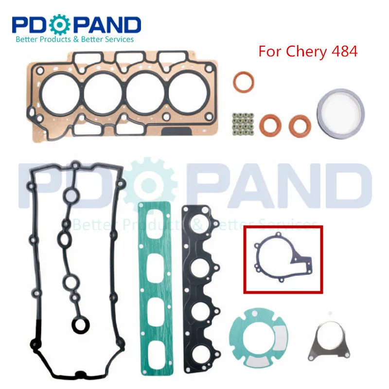 Engine Complete Gasket Set 481H-1000003-0  481J-1000003-0  for Chery 481 484 02