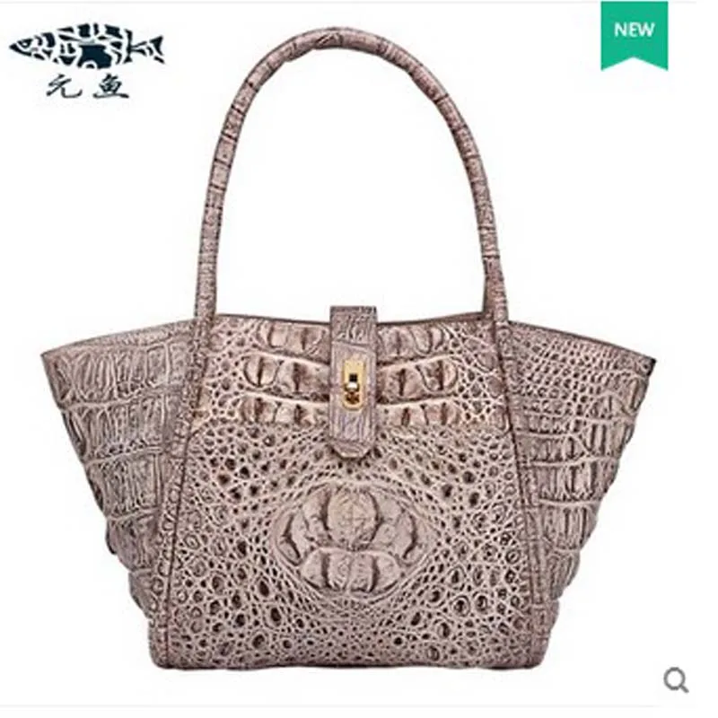 

2018 yuanyu new hot free shipping real crocodile women handbag crocodile handbag lady high-end hand women bag