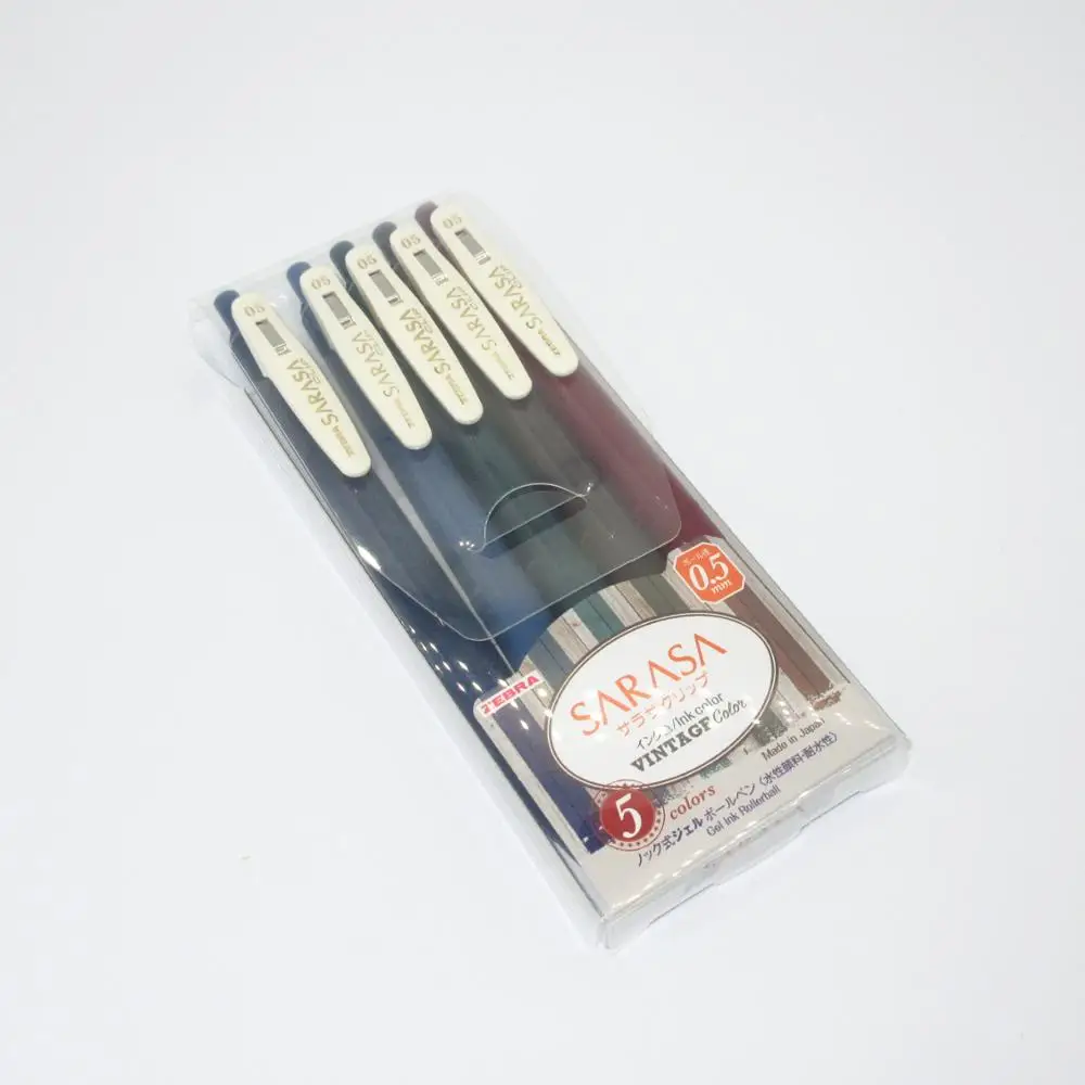 

Zebra SARASA VINTAGE Color JJ15 Gel Pen Set 0.5 mm Rollerball Gel Ink Pen Japan