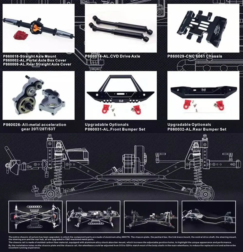 RGT EX86100 PRO Kit 1/10 2,4G 4WD Rc автомобиль электрический скалолазание гусеничный без электронных деталей RC автомобиль игрушки для улицы автомобиль игрушка