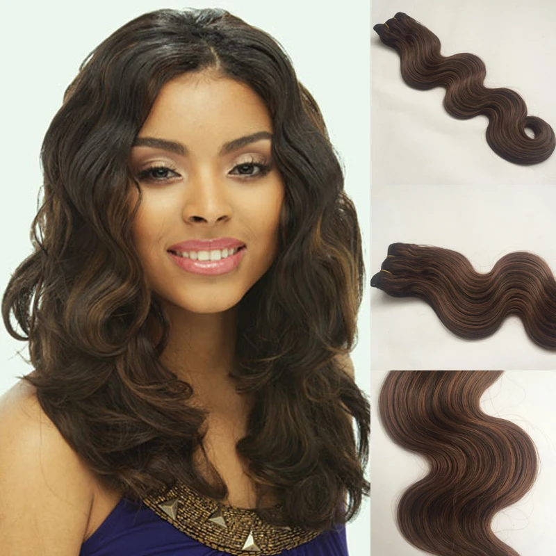 10pieces Super Quality Color Fr4 30 Premium Blended Hair Weave