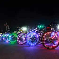 Цветной СВЕТОДИОДНЫЙ фонарь для велосипеда водонепроницаемое горное дорожное колесо, велосипедная перекладина тонкая проволока