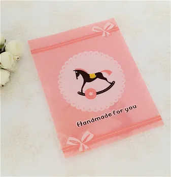 

200Pcs/Lot Size 15*20+3cm Cartoon Trojan Plastic Food Bag Cake Bag Cookies Bag 5 Size Available
