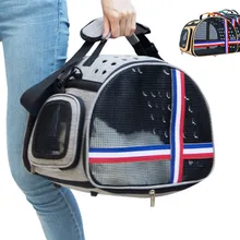 Собака Щенок Кот котенок сумка дорожная уличная Сумка льняная воздушная свежая складная сумка