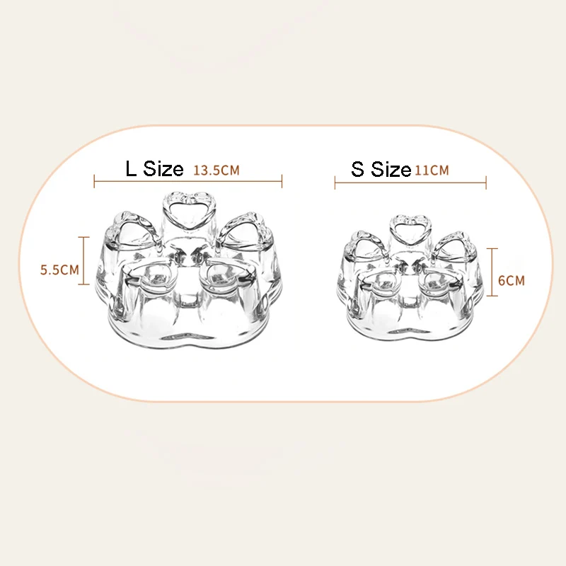 Прозрачная термостойкая Высокая боросиликатная стеклянная свеча нагревательная база Романтический в форме сердца чайник плита подогреватель чайный набор
