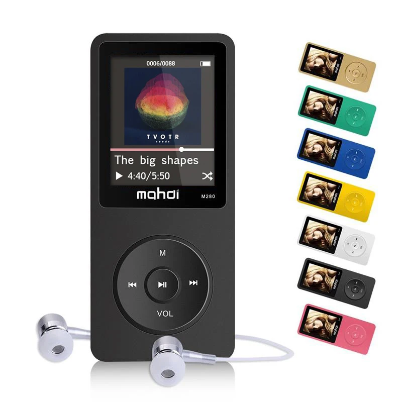 

HiFi MP3 Player 8GB Built-in Speaker with FM radio Voice Recorder E-book Sport MP3 Music Player Supports TF Card, Up to 64GB