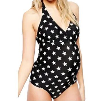 

Women Sexys One-piece Start Print Bikini Pregnant Woman Swimwear Beachwear Pregnant Women Bikini Breastfeeding Swimsuit #LR1