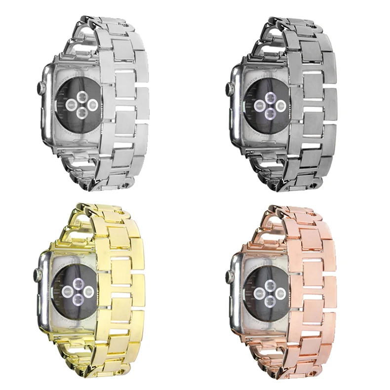 

Fashion Luxury classic stainless steel band for Apple watch 38mm 42mm Gold For iwatch Strap Series 1 2 3 4 Bracelet belt