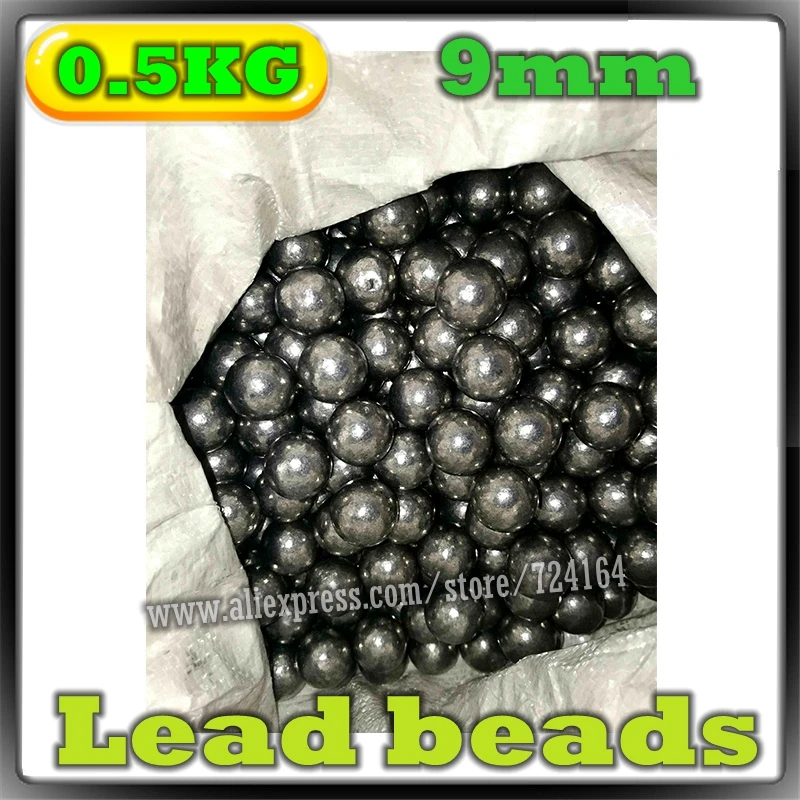400 9 mm approx round lead balls catapult slingshot ammo