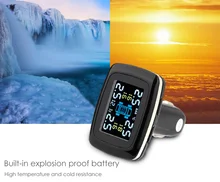 New Professional TPMS 4 External Sensor Temperature Car Tire Pressure Alarm Auto Wireless Smart Digital Alarm Monitoring System