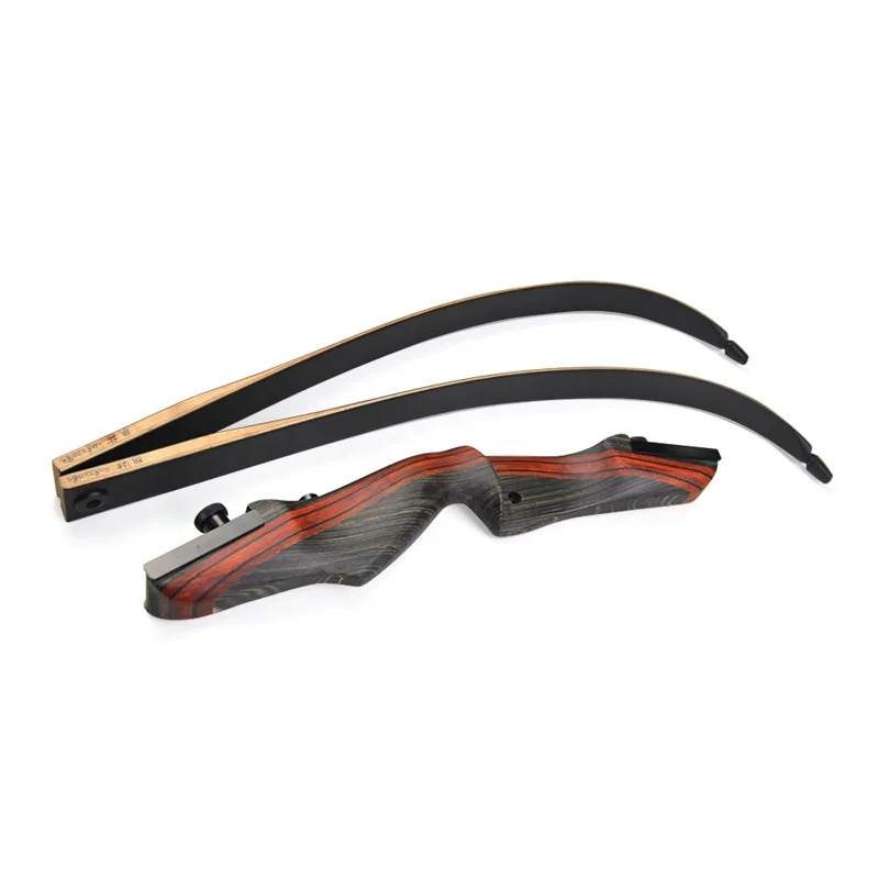 Tiro com Arco Direita para Baixo Arco de Caça Tiro ao ar Recurvo Arco Preto Maple Laminado Membro Peças Take Mão Livre 1pc 20-50 £ 62 4 Arco e flecha