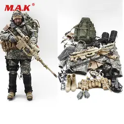Зеленый Камуфляжный военный комплект одежды 1/6 спецназ горный ОПС снайпер (ACU версия) комплект одежды s модель для коллекции