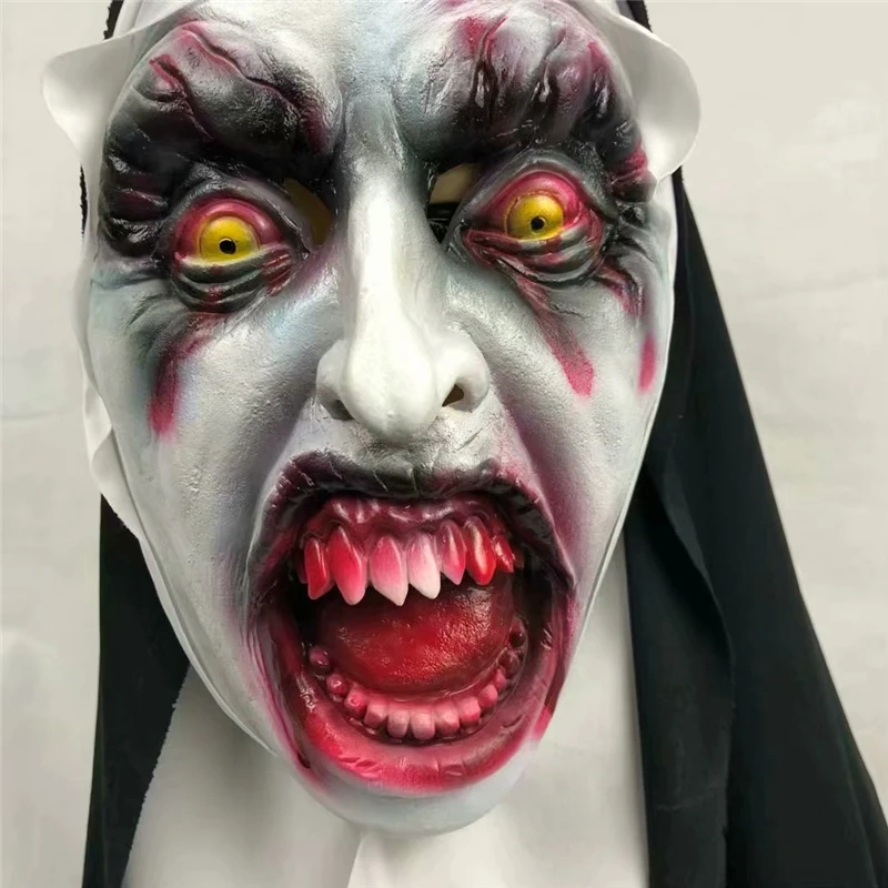 Маска Нун для Conjuring 2 страшная маска Хэллоуина шокированная женская голова
