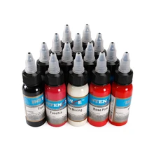 New Permanent 14 Color Tattoo Ink 1oz / Bottle Tattoo Ink Set